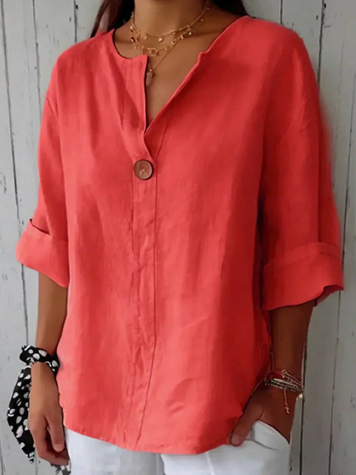Angela™ | Relaxed V-Neck Top