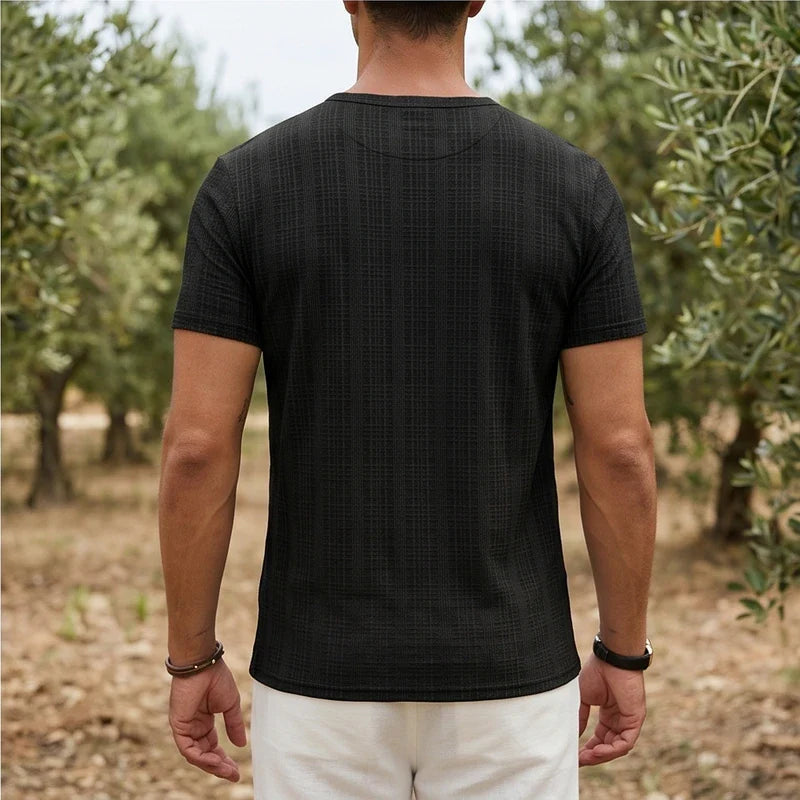 Soren Cotton V-Neck Pocket Tee