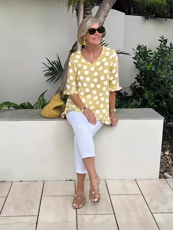 Beth™ | Chic V-Neck Blouse