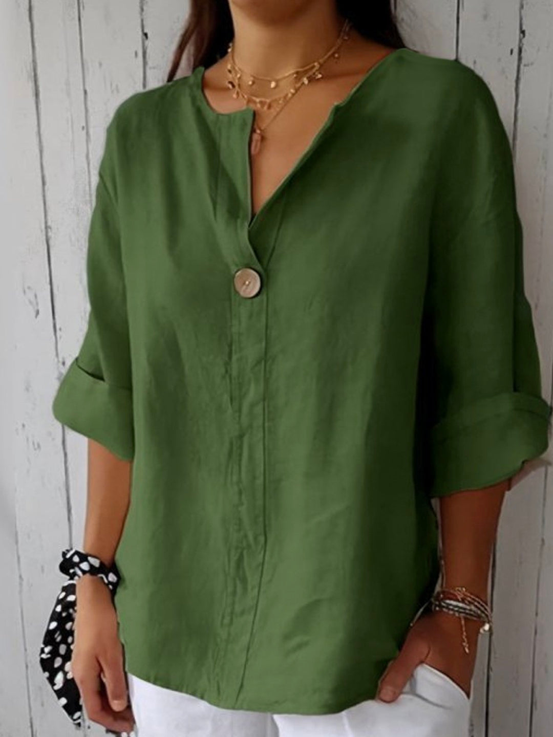 Angela™ | Relaxed V-Neck Top