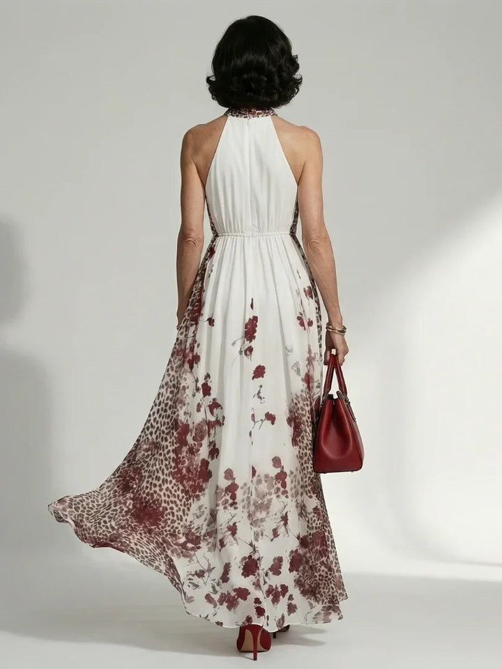 Orlune | Pleated White Maxi Dress