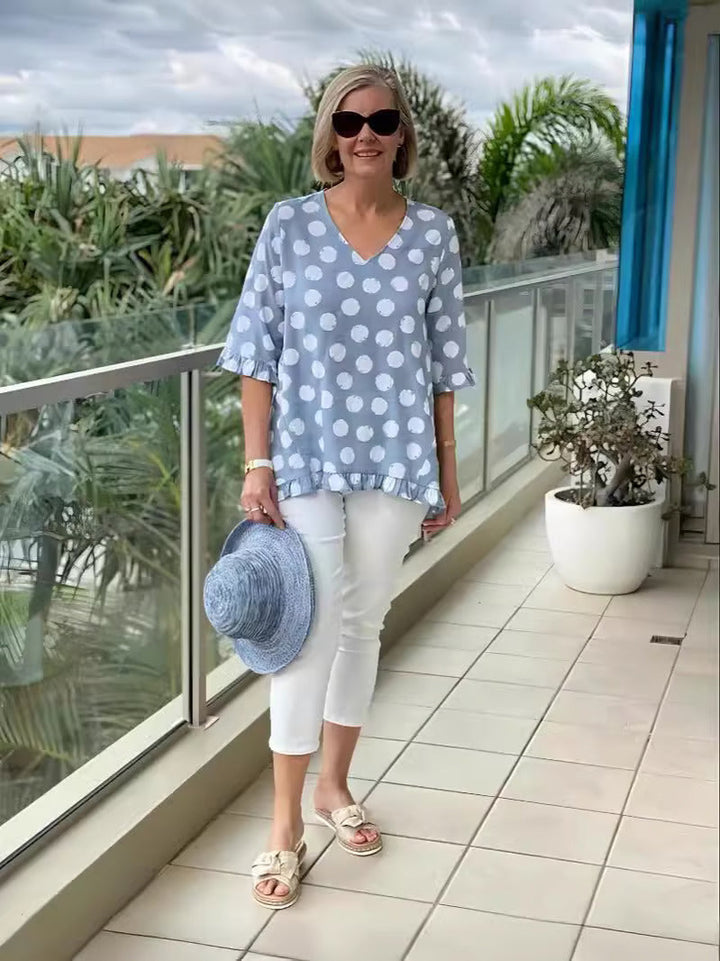 Beth™ | Chic V-Neck Blouse