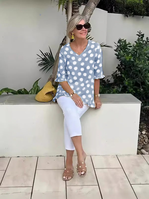 Beth™ | Chic V-Neck Blouse