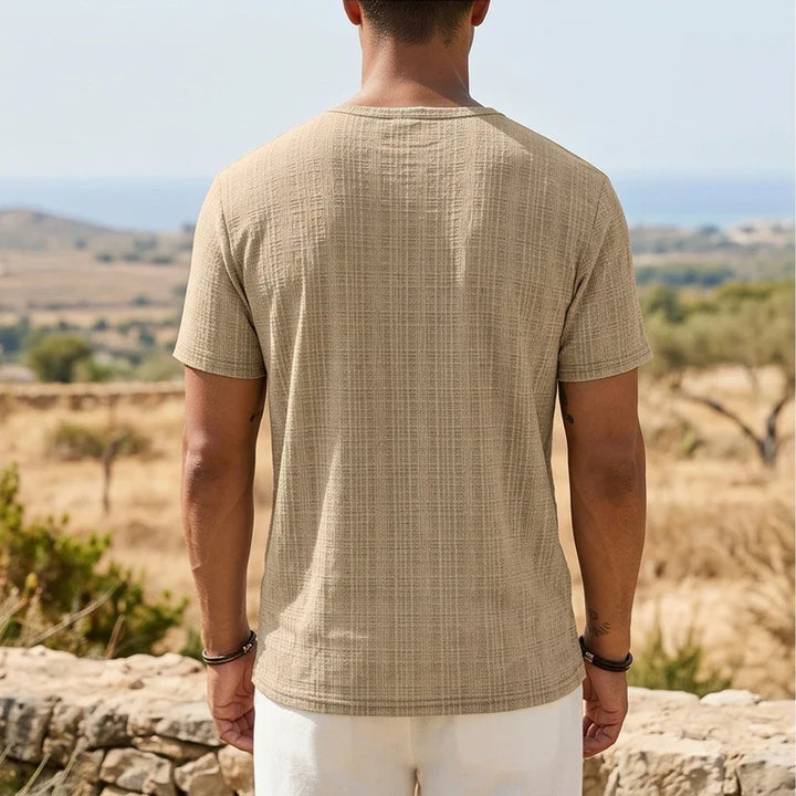 Soren Cotton V-Neck Pocket Tee