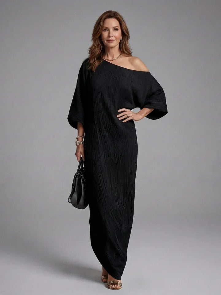Blythe | One Shoulder Draped Maxi Dress