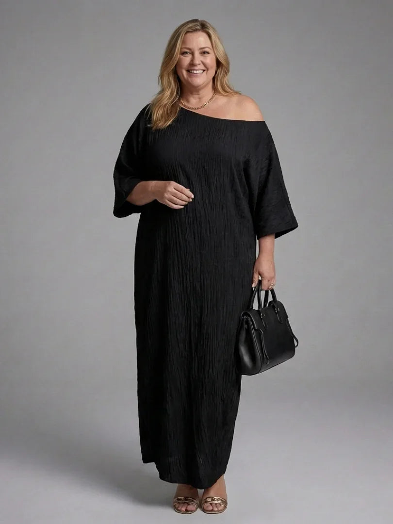 Blythe | One Shoulder Draped Maxi Dress