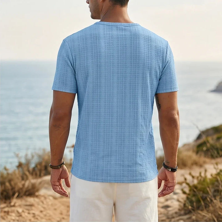 Soren Cotton V-Neck Pocket Tee
