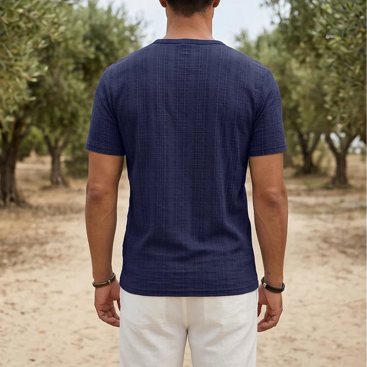 Soren Cotton V-Neck Pocket Tee