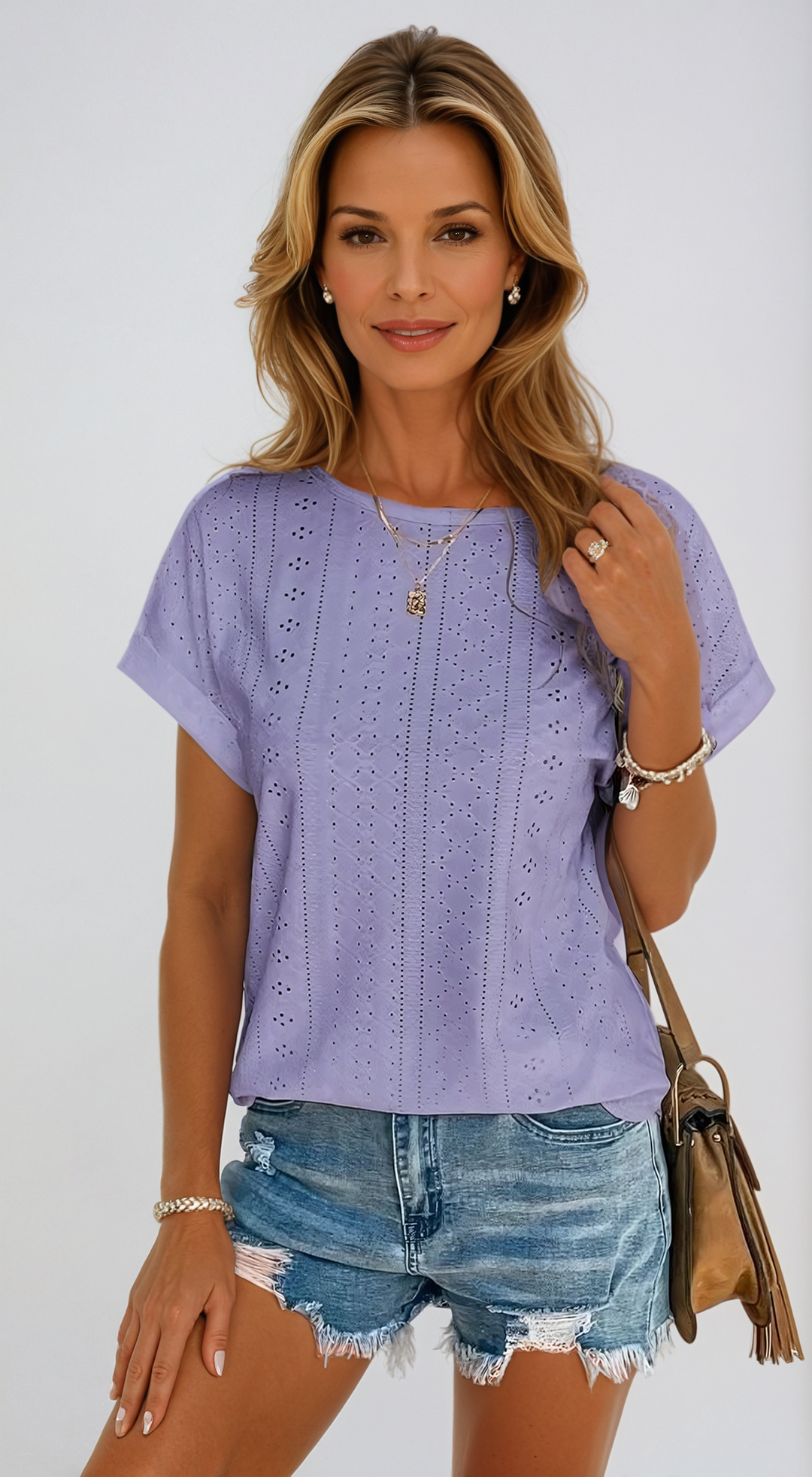 Becky™ | Relaxed Eyelet Blouse