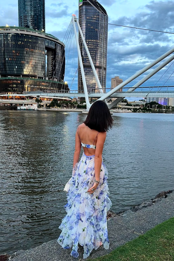 Eloise | Women's Floral Lace Maxi Dress for Garden Weddings