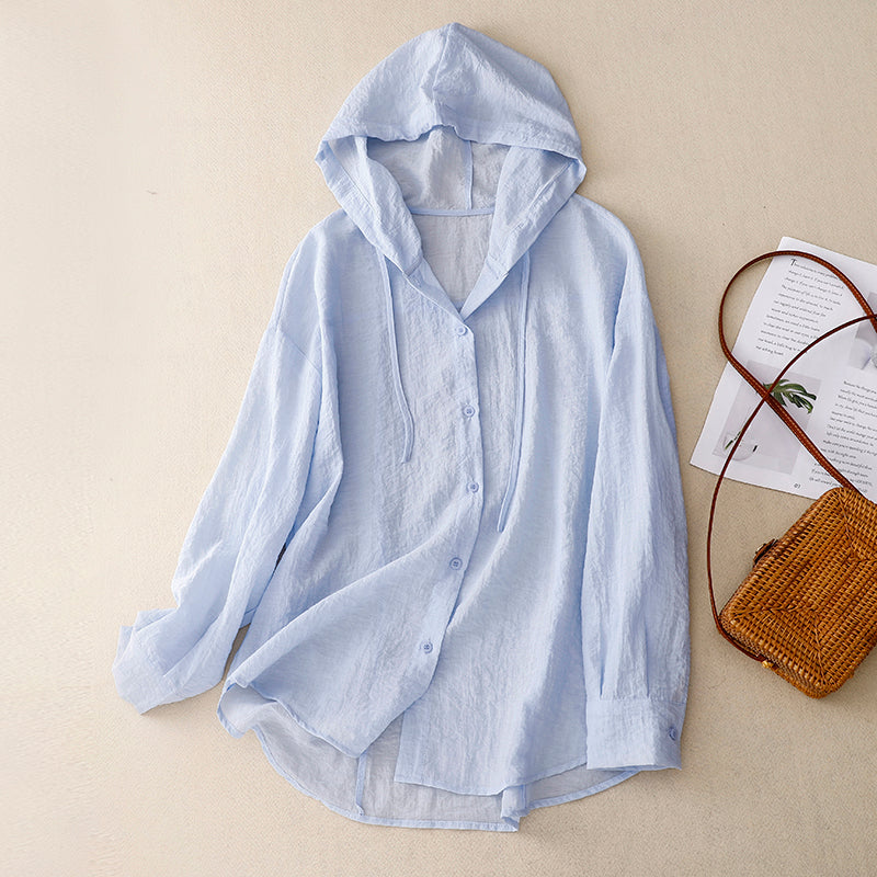 Victoria™ | Button-Down Lightweight Hoodie