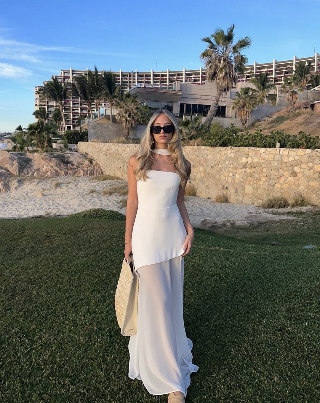 Stella | Strapless Asymmetric Maxi Dress for Women - Perfect for Wedding Guests