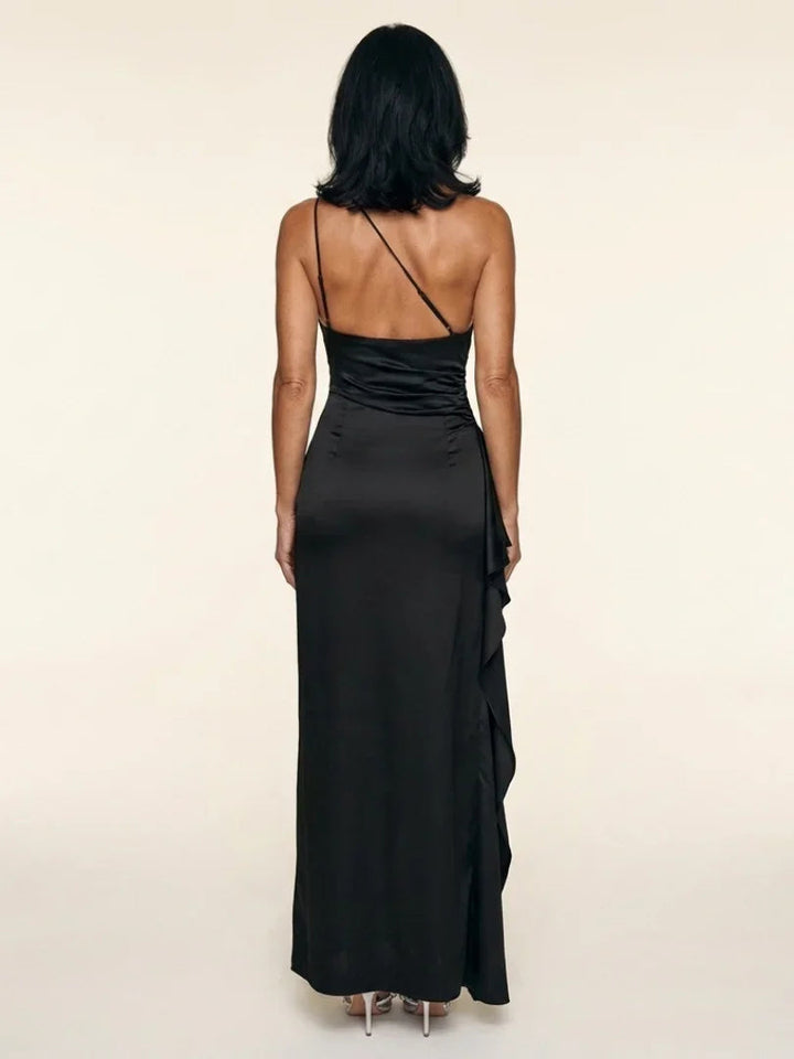 Selene | One Shoulder Draped Maxi Dress