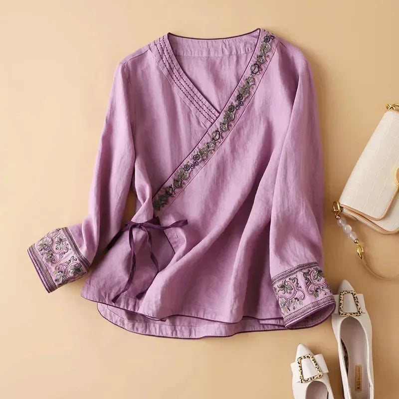 Lotus™ | Easygoing Patterned Breeze Blouse