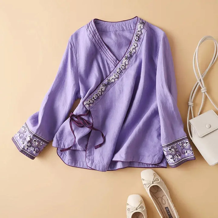 Lotus™ | Easygoing Patterned Breeze Blouse