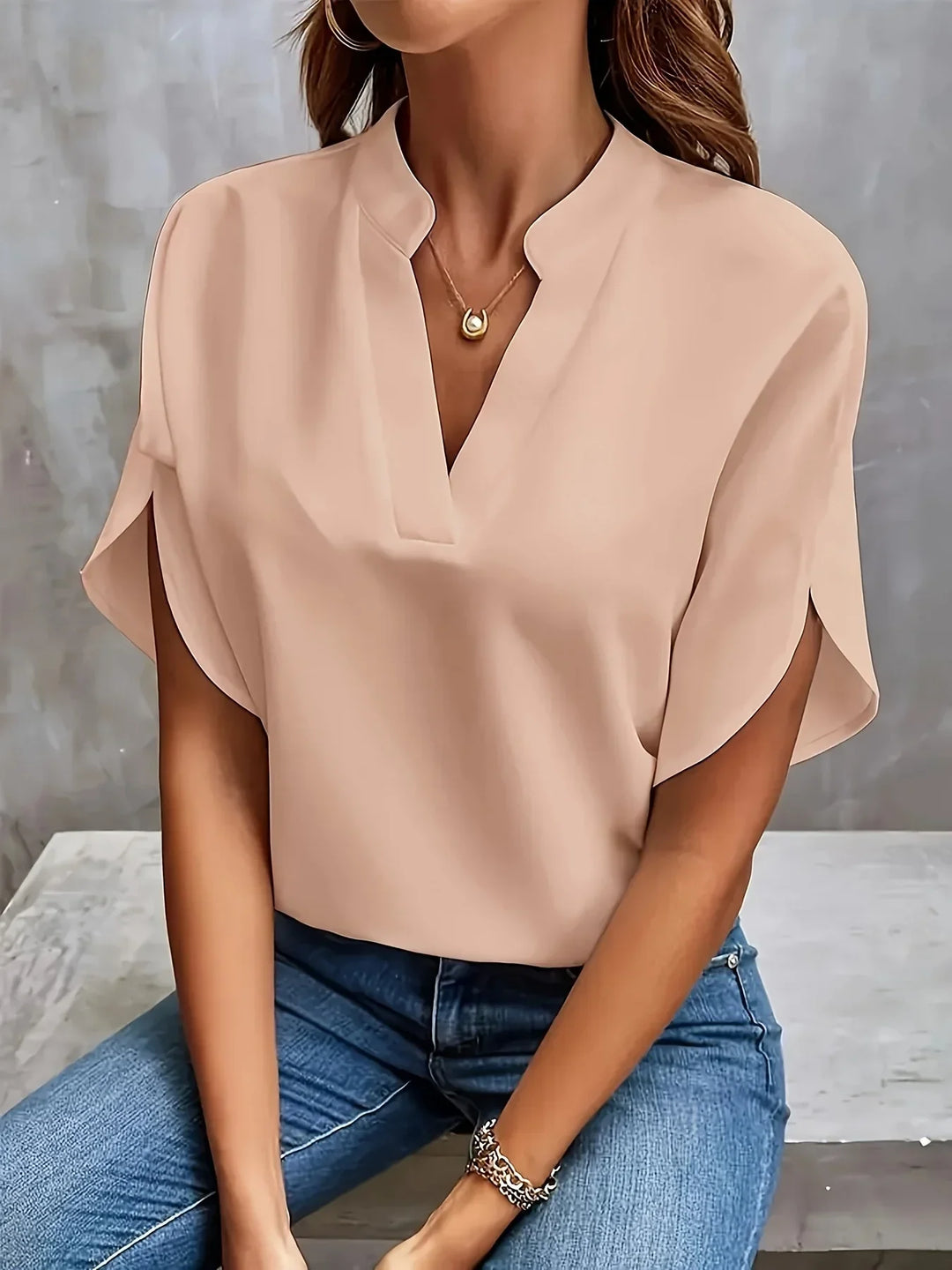 Thalia™ | Elegant Tailored Blouse