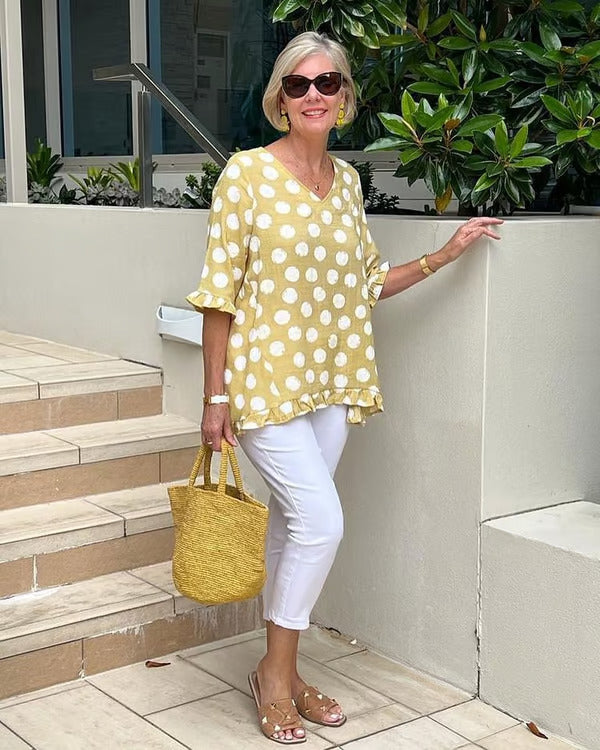 Beth™ | Chic V-Neck Blouse