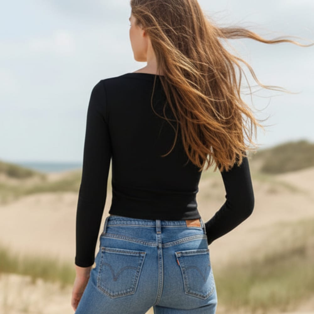 Long Sleeve Crop Top