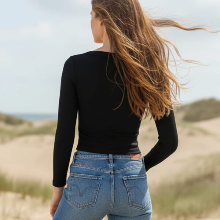 Long Sleeve Crop Top
