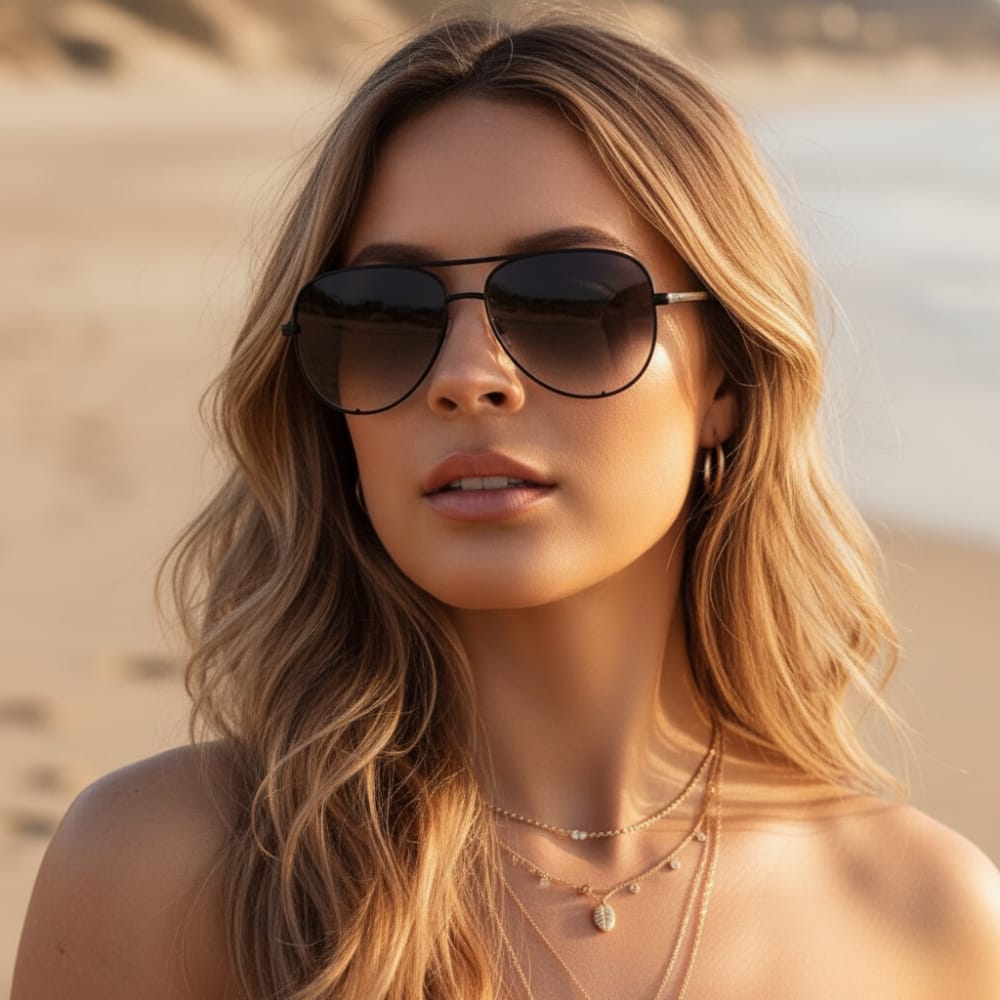 Designer Aviator Sunglasses