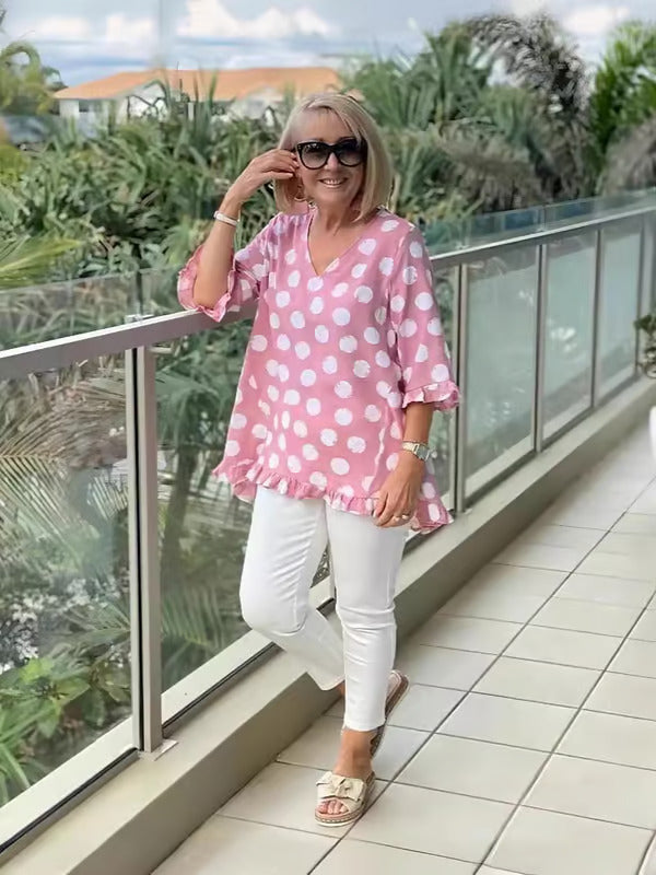 Beth™ | Chic V-Neck Blouse