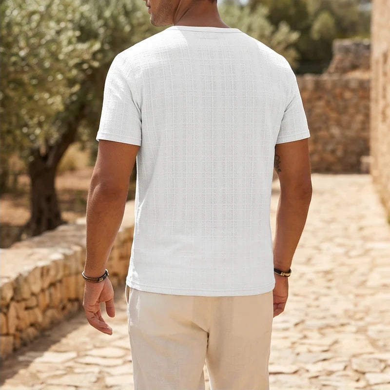 Soren Cotton V-Neck Pocket Tee