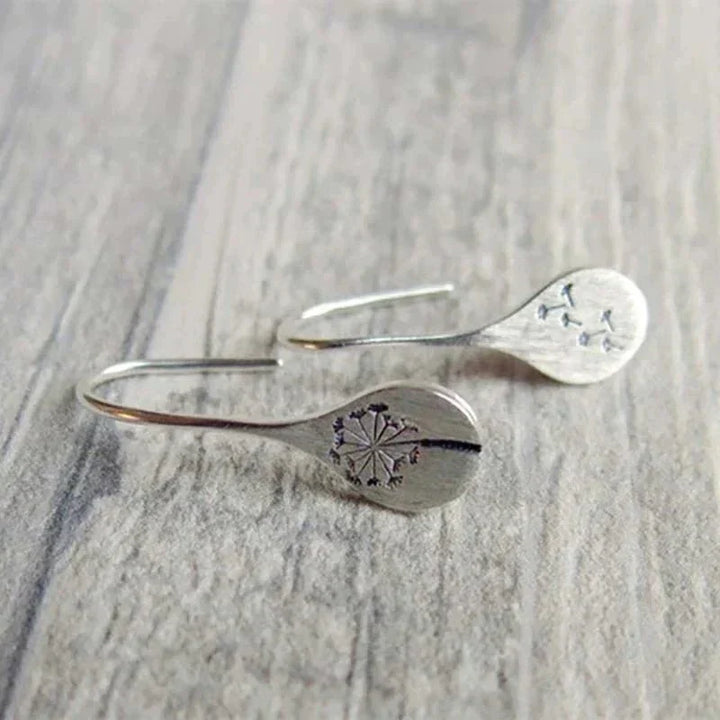 Dandelia™ | Sterling Silver Dandelion-Inspired Earrings