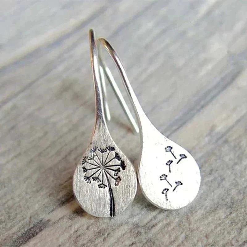 Dandelia™ | Sterling Silver Dandelion-Inspired Earrings