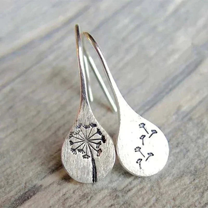 Dandelia™ | Sterling Silver Dandelion-Inspired Earrings
