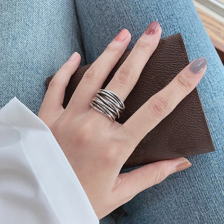 Sylvian™ | Adjustable Layered Ring in Sterling Silver