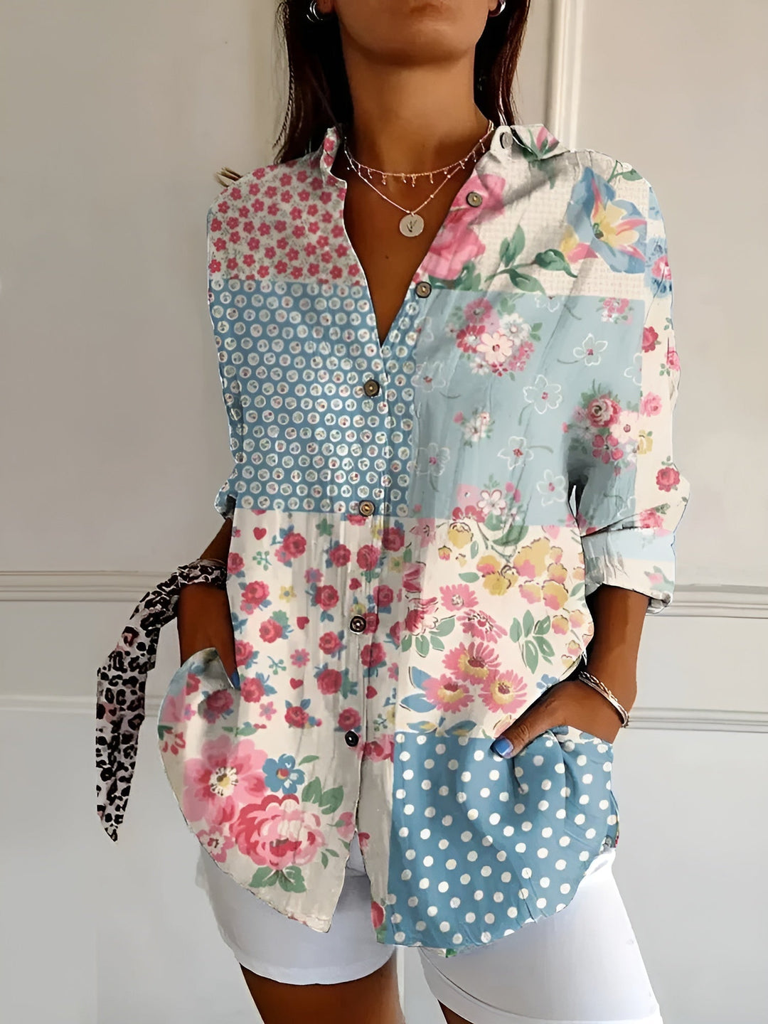 Avril™ | Stylish Blouse Featuring Playful Prints
