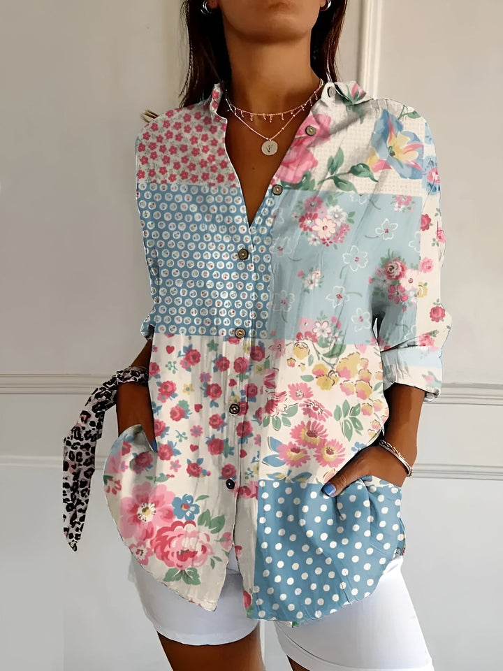 Avril™ | Stylish Blouse Featuring Playful Prints