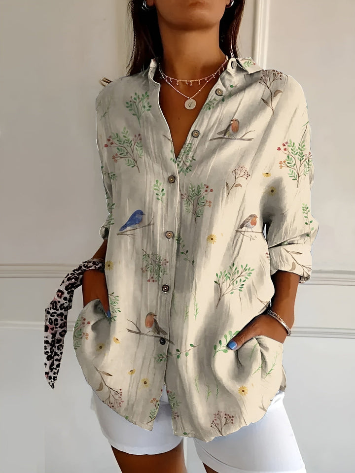 Avril™ | Stylish Blouse Featuring Playful Prints