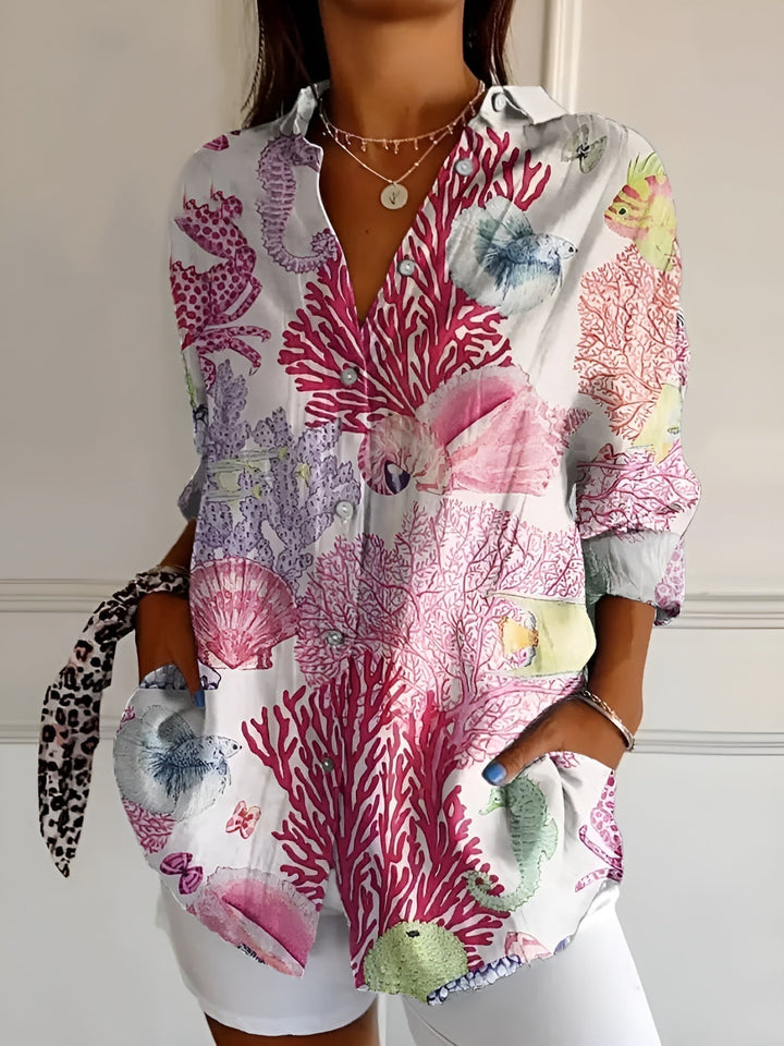 Avril™ | Stylish Blouse Featuring Playful Prints