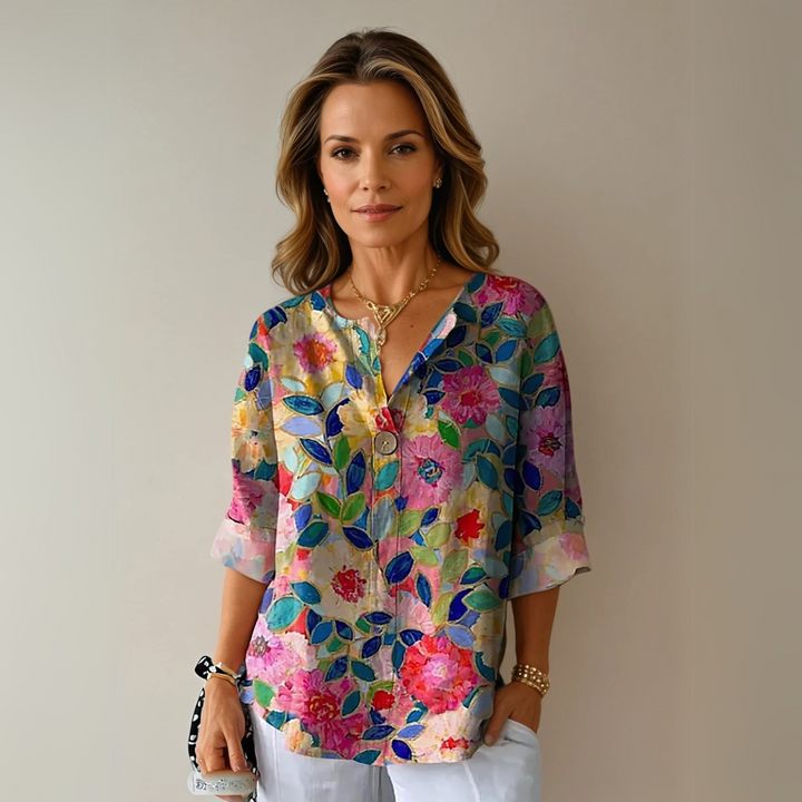Arlene™ | Elegant Floral Print Top