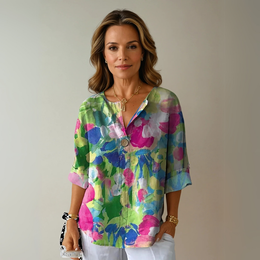 Arlene™ | Elegant Floral Print Top