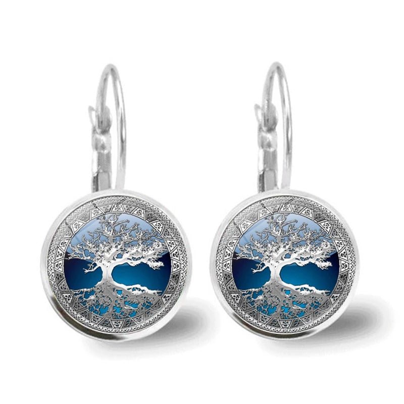 Sylvara™ | Silver Tree of Life Hoops