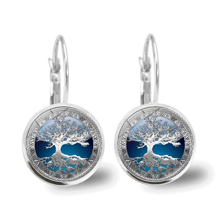 Sylvara™ | Silver Tree of Life Hoops