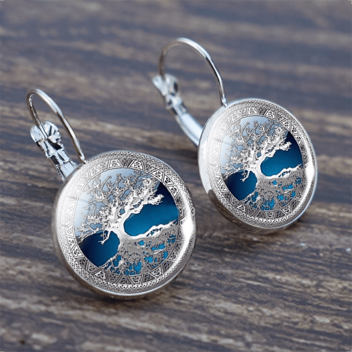 Sylvara™ | Silver Tree of Life Hoops